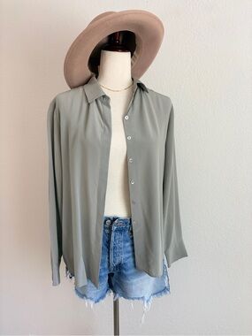 Grana 100% Silk Button Up Top